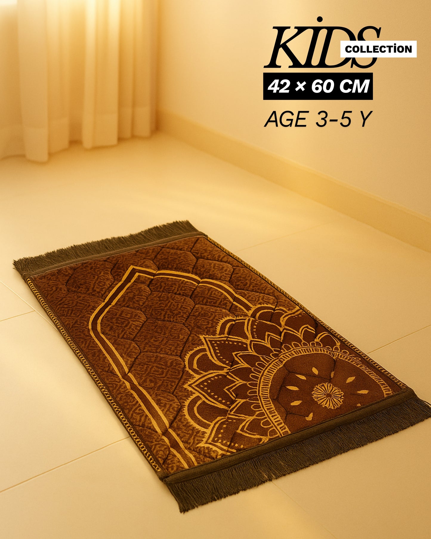 Golden Bloom Kids Prayer Mat