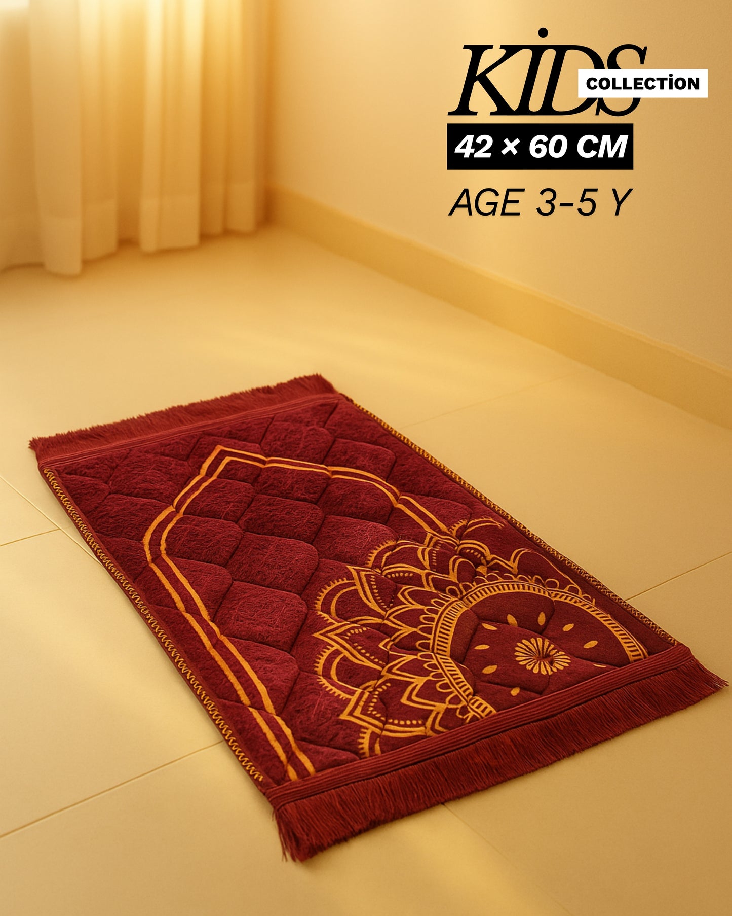 Crimson Bloom Kids Prayer Mat